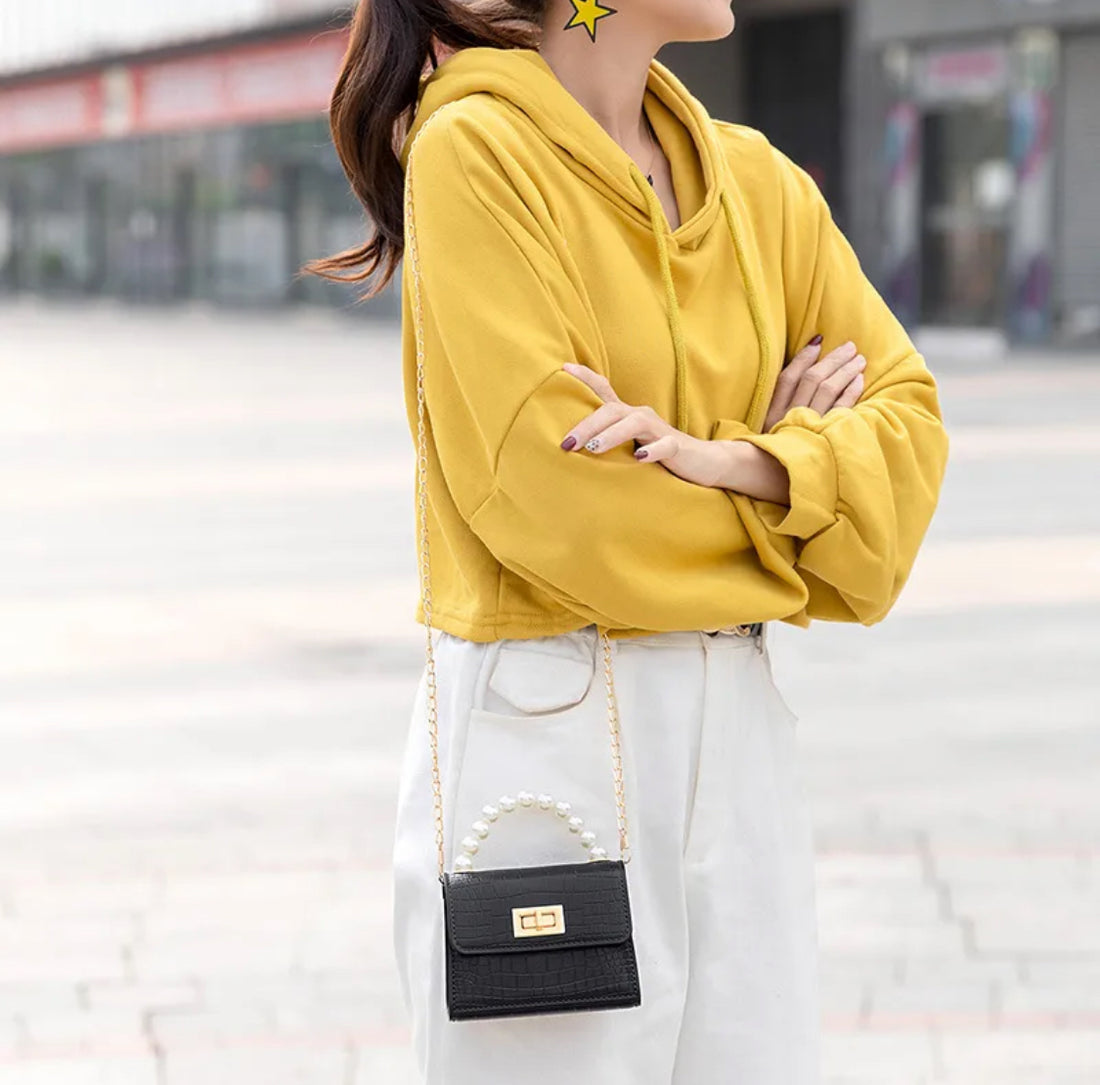 Women’s small lock clasp jelly bag.
