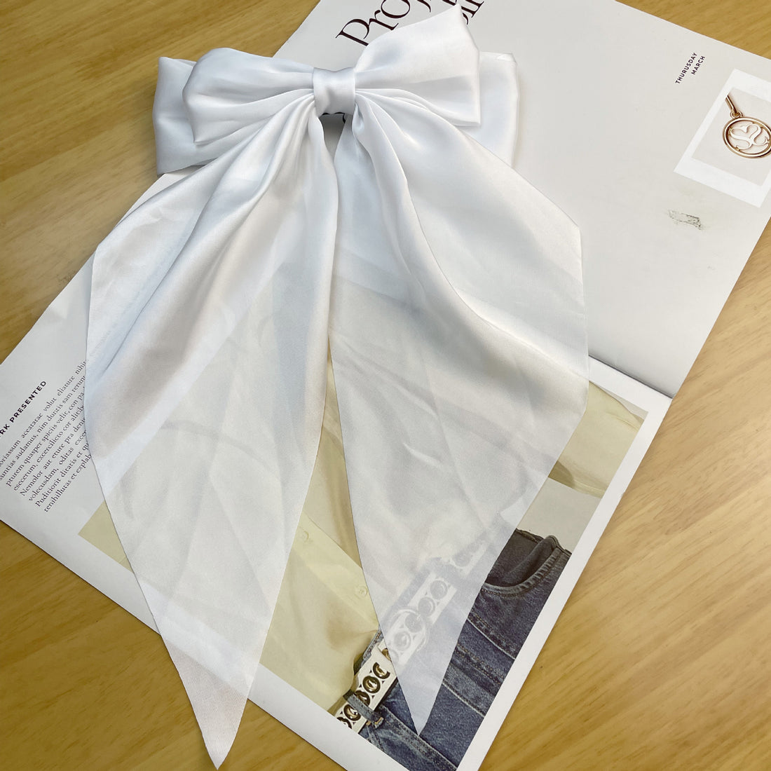 Kids,girls, Women’s classy bow knit satin material hair clip.